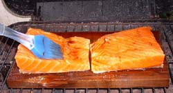 Cedar Planked BBQ Salmon