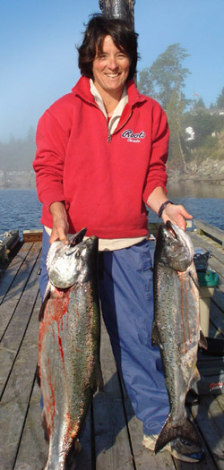 Sooke summer salmon fishing with VIP fishing charter